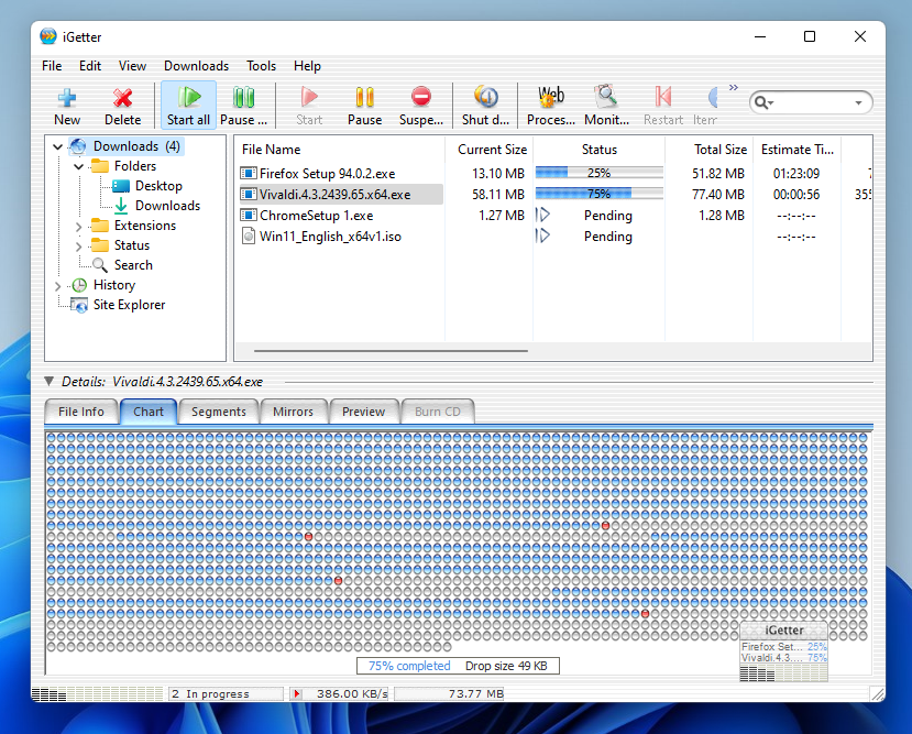 iGetter Lets You Visualize Your Downloads.